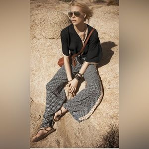 XS ella moss black blouse